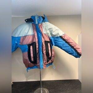 Retro Kids Muted Toned Colorful Winter Jacket